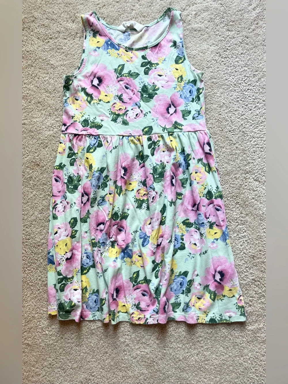 H&M Girls' Tropical Floral & Multicolor Sleeveless Dress Set